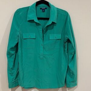 Old Navy Women's Teal Button-Down Shirt